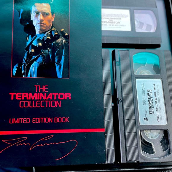 The Terminator Collection VHS Set Box Limited Book